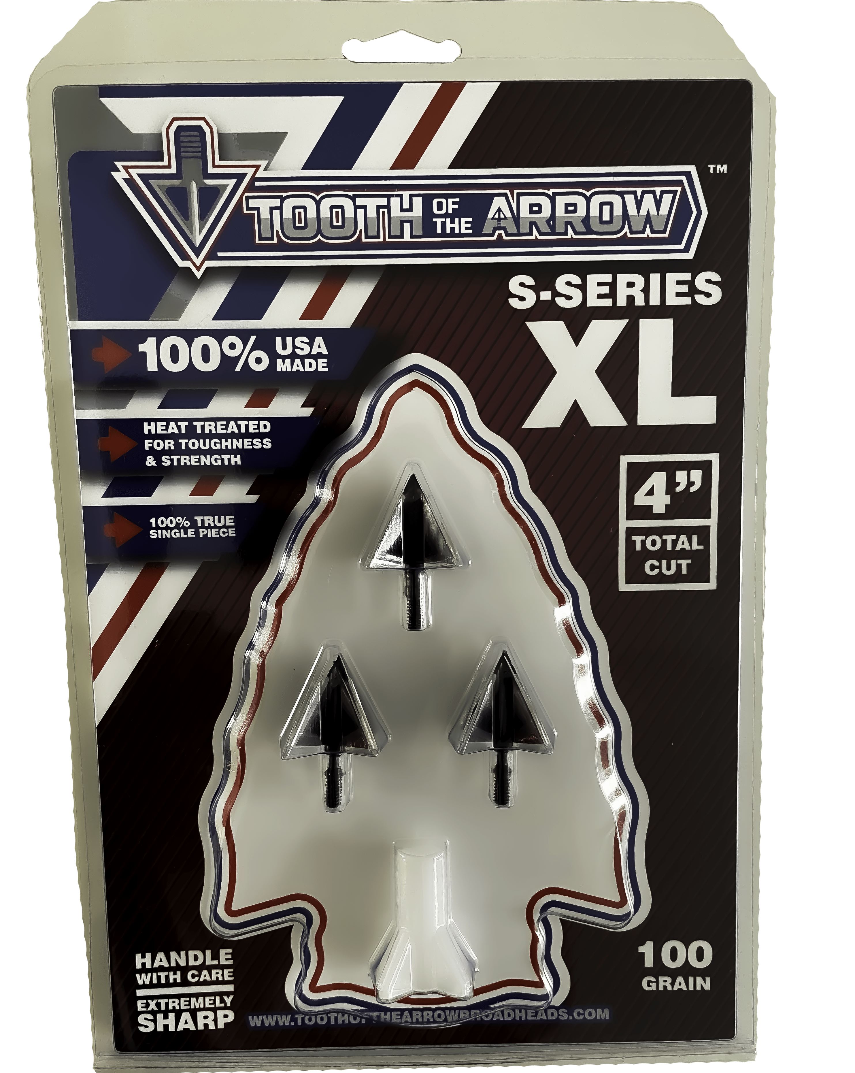 Tooth of the Arrow Broadheads Broadheads & Field Points Tooth of the Arrow | 100-grain XL solid | Fixed Blade Broadhead