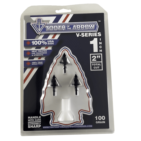Tooth of the Arrow Broadheads Broadheads & Field Points Tooth of the Arrow | 100-grain 1-inch vented | Fixed Blade Broadhead