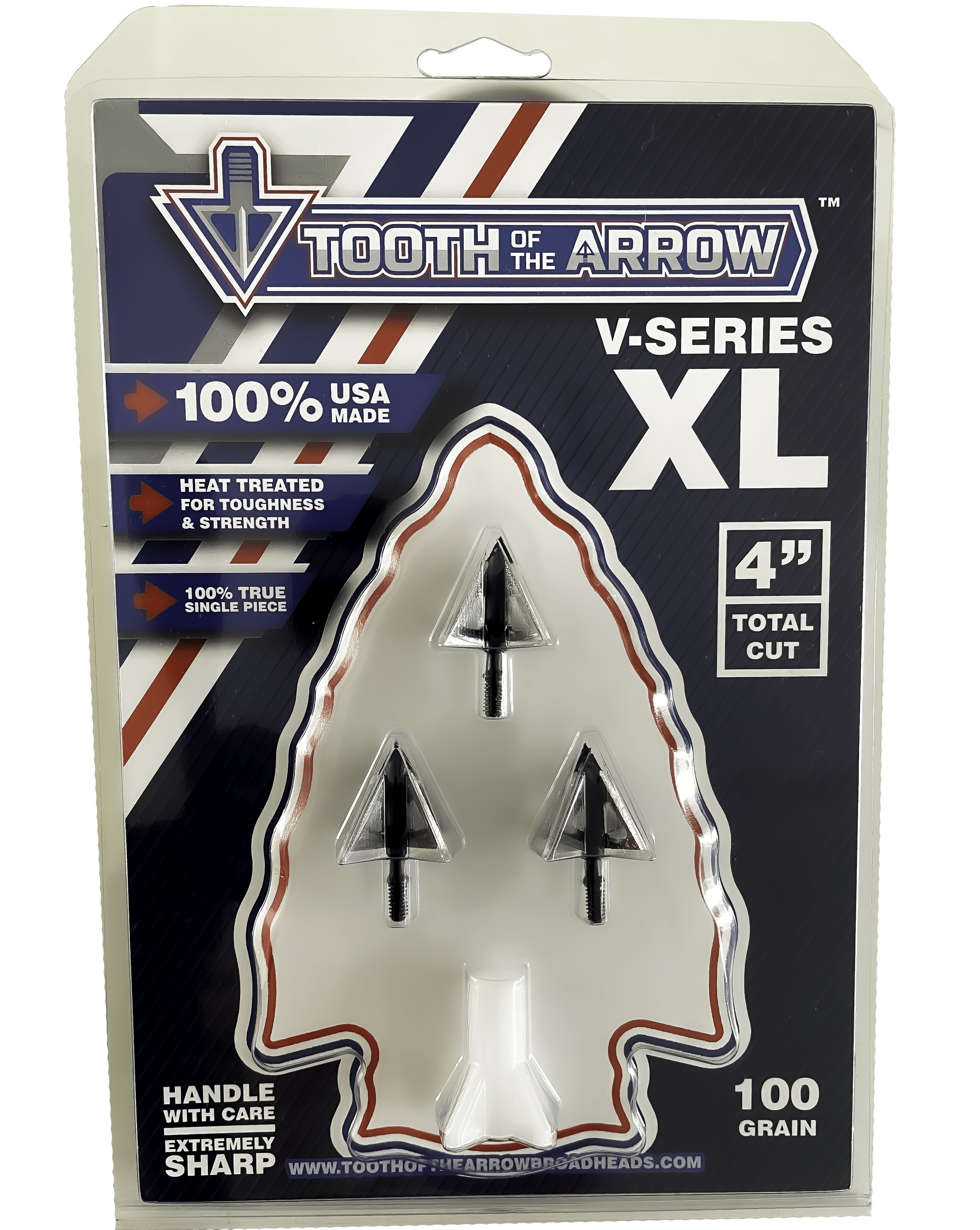 Tooth of the Arrow Broadheads Broadheads & Field Points Tooth of the Arrow | 100-grain XL vented | Fixed Blade Broadhead