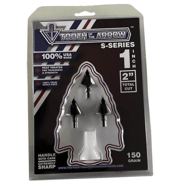 Tooth of the Arrow Broadheads Broadheads & Field Points Tooth of the Arrow | 150-grain 1-inch solid | Fixed Blade Broadhead